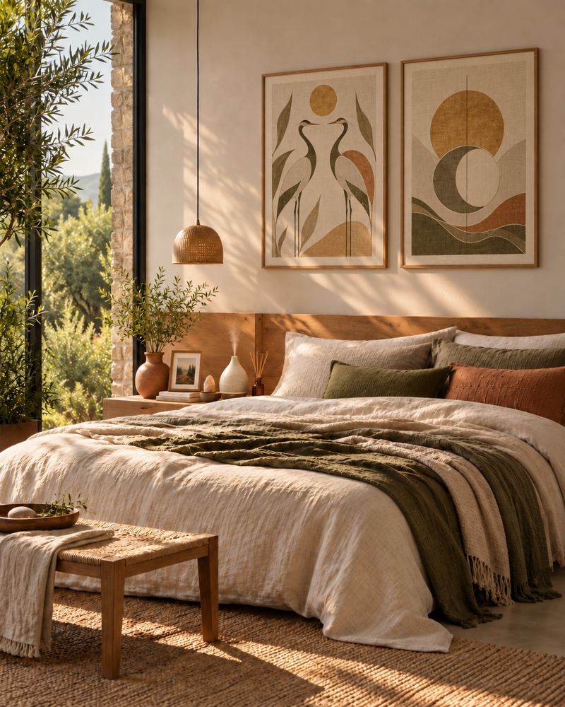 Depois: o mesmo quarto como Ambiente Âncora